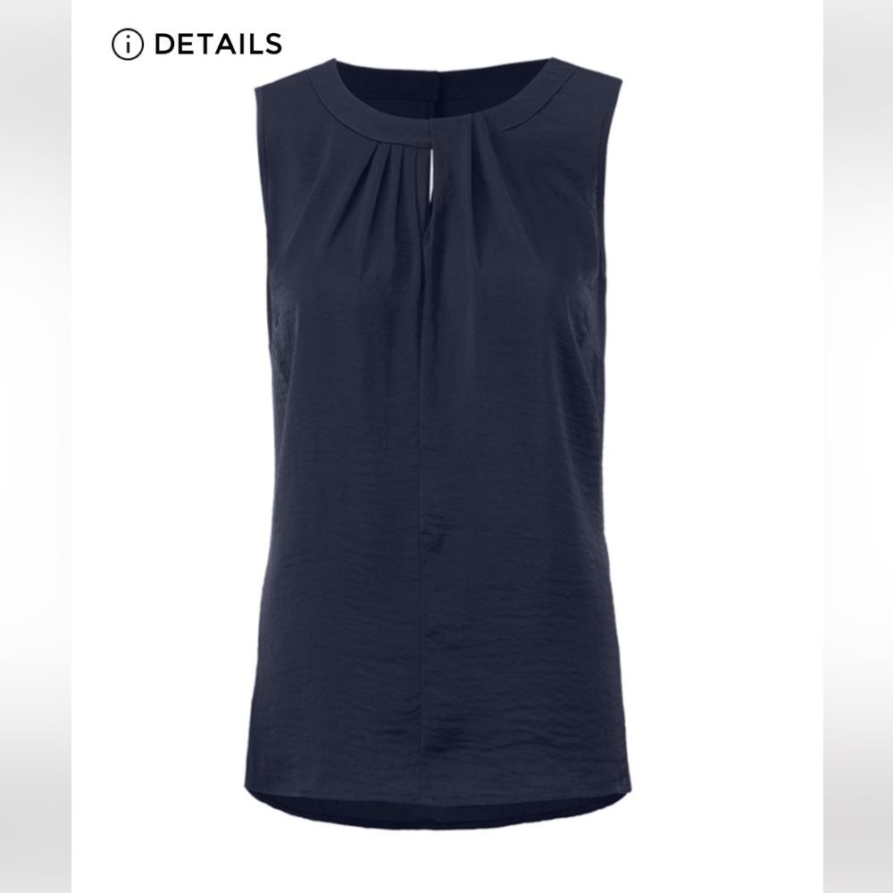 Cabi Weekday top Navy Sleeveless Women's Top